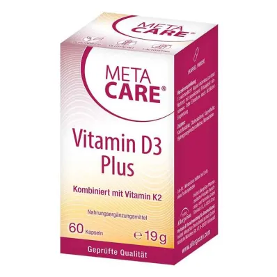 Meta Care Vitamin D3 Plus 10 000 IU + 80 µg K2 kapselit, 60 kpl Meta Care Vitamin D3 Plus 10 000 IU + 80 µg K2 kapselit, 60 kpl
