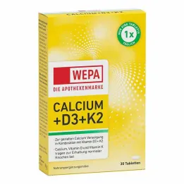 Wepa Calcium + D3 + K2 tabletit, 30 kpl