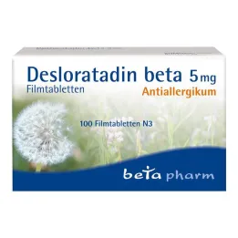 Desloratadiini beeta 5 mg kalvopäällysteiset tabletit, 100 kpl