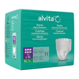 Alvita Inkontinenssihousut maxi xl, 14 kpl