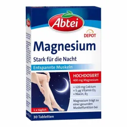 Abbey Magnesium Strong for the Night Depot -tabletit, 30 kpl