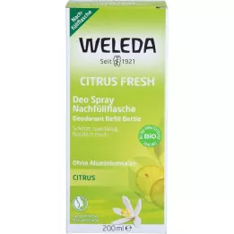 WELEDA Citrus Fresh Deo Spray Re -täyttöpullo, 200 ml