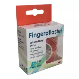 UM EASYPLAST Itseliimautuva sormilappu 2,5 cm x 5 m punainen, 1 kpl