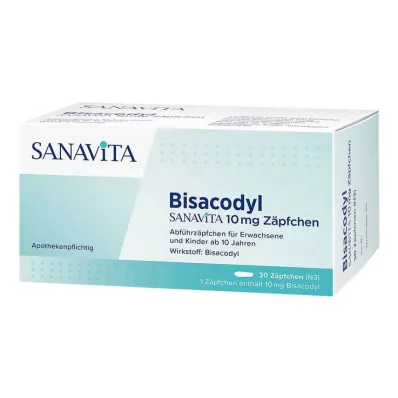 Bisacodyl Sanavita 10 mg peräpuikot, 30 kpl