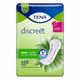 TENA® huomaamattomat Mini Plus -tyynyt inkontinenssiin, 20 kpl