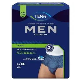 TENA® MEN ACTIVE FIT Plus Pants siniset L/XL inkontinenssiin, 10 kpl