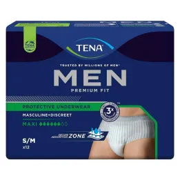 TENA® MEN PREMIUM FIT Housut Maxi S/M inkontinenssiin, 12 kpl