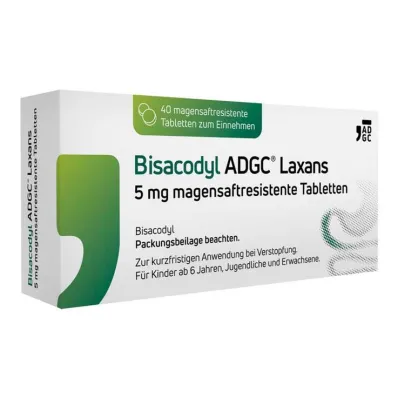 Bisacodyl ADGC® Laxans 5 mg enterotabletit, 40 kpl Bisacodyl ADGC® Laxans 5 mg enterotabletit, 40 kpl