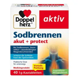 Doppelherz närästys akuutti + suojapurutabletit, 40 kpl