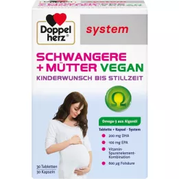 DOPPELHERZ Raskaana+Äitien vegaaninen syst.Kombipack., 60 kpl