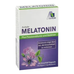 Melatoniini + passionkukka + valeriankapselit, 60 kpl