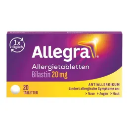 Allegra allergiatabletit 20 mg tabletit, 20 kpl