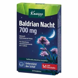 Kneipp Valerian Night 700 mg kalvopäällysteiset tabletit, 30 kpl