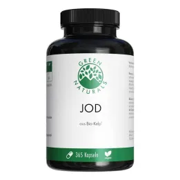 Green Naturals Jodi luomulevästä 200 µg kapselit, 365 kpl