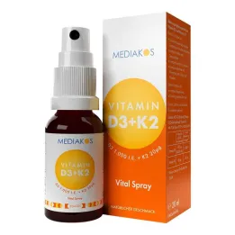 D3-vitamiini + K2 1000 IU 20 µg Mediakos Vital Spray, 20 ml
