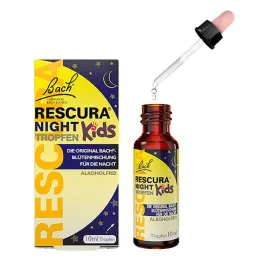 Bach Flowers Original Rescura Night Kids alkoholittomat tippat, 10 ml