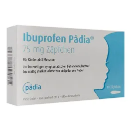 Ibuprofen Pedia 75 mg peräpuikot, 10 kpl
