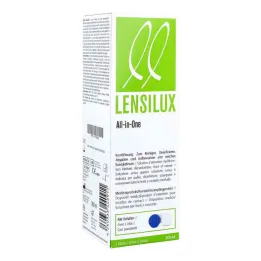 Lensilux All in One -yhdistelmäliuos + säiliö valkoisille kontakteille, 360 ml