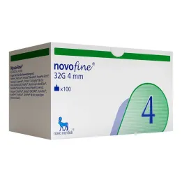 Novofine 4 mm kanyylit 0,23x0,25 mm 32 G, 100 kpl