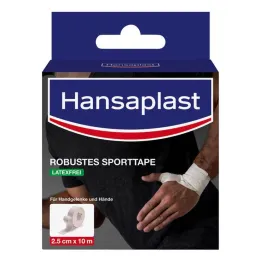 Hansaplast vankka urheiluteippi 2,5 cmx10 m valkoinen, 1 kpl