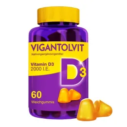 VIGANTOLVIT 2000 I.U. D3-vitamiini pehmeät kumit, 60 kpl
