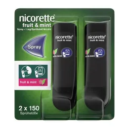 Nicorette Fruit &amp; Mint Spray 1 mg / spray Nfc, 2 kpl