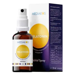 MELATONIN ASHWAGANDHA Mediakos Sleep Spray vegaaninen 20 ml suihke, 20 ml
