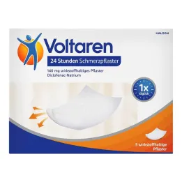 Voltaren 24 tunnin kipulaastarit diklofenaakilla, 5 laastaria