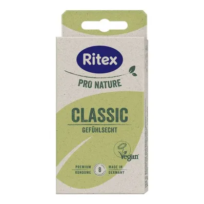 Ritex Pro Nature Classic vegaaniset kondomit, 8 kpl
