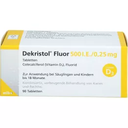 DEKRISTOL Fluor 500, ts ./0,25 mg tabletit, 90 kpl