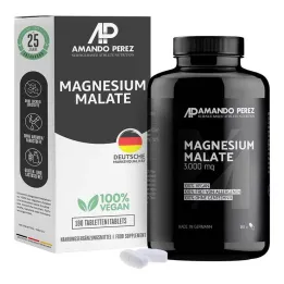 Magnesiummalaatti 3000 mg vegaaniset tabletit, 180 kpl