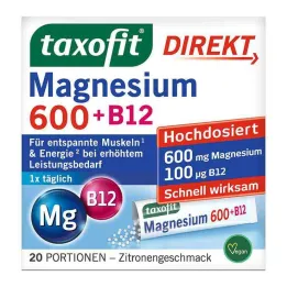 Taxofit Magnesium 600 + B12 Direct Granules, 20 kpl