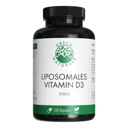 Green Naturals D3-vitamiini liposomaaliset suuren annoksen kapselit, 120 kpl