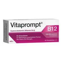 VITAprompt B12 1000 mikrogramman kalvopäällysteiset tabletit, 50 kpl