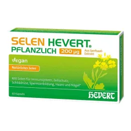 Selenium Hevert kasvipohjaiset 200 µg kapselit, 60 kpl