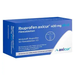 Ibuprofen axicur® 400 mg akuutti kalvopäällysteinen tabletti, 50 kpl
