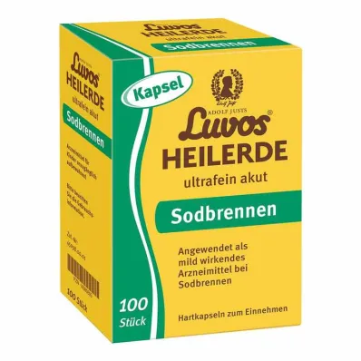 Luvos Healing Clay Ultra Fine Akuutin närästyksen kapselit, 100 kpl