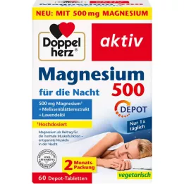 DOPPELHERZ Magnesium 500 yötableteille, 60 kpl