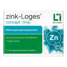Zinc-Loges concept 15 mg enterotabletit, 30 kpl