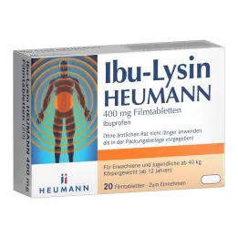 Ibuprofeeni Heumann 400 mg kalvopäällysteiset tabletit, 20 tablettia