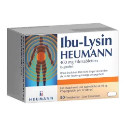 Ibu-Lysine Heumann 400 mg kalvopäällysteiset tabletit, 50 kpl