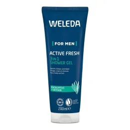 Weleda for Men Active Fresh 3in1 suihkugeeli, 200 ml