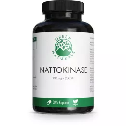 GREEN NATURALS Nattokinase 100 mg vegaanikapselit, 365 kpl