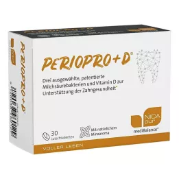 NICAPUR mediBalance PerioPro+D imeskelytabletit 30 kpl pastillit, 30 kpl