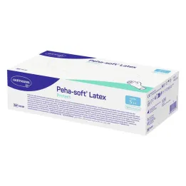 Peha-Soft Latex Protect kertakäyttöiset tutkimushanskat ei-steriilit pf S, 100 kpl