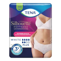 Tena Silhouette Plus L valkoiset inkontinenssihousut, 10 kpl