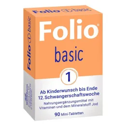 Folio 1 perus kalvopäällysteiset tabletit, 90 kpl