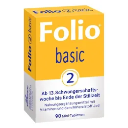 Folio 2 peruskalvopäällysteistä tablettia, 90 kpl