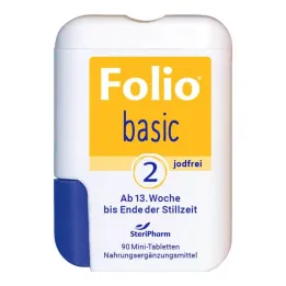 Folio 2 perusjoditon kalvopäällysteinen tabletti, 90 kpl