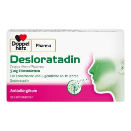 Desloratadine Doppelherzpharma 5 mg kalvopäällysteiset tabletit, 20 kpl
